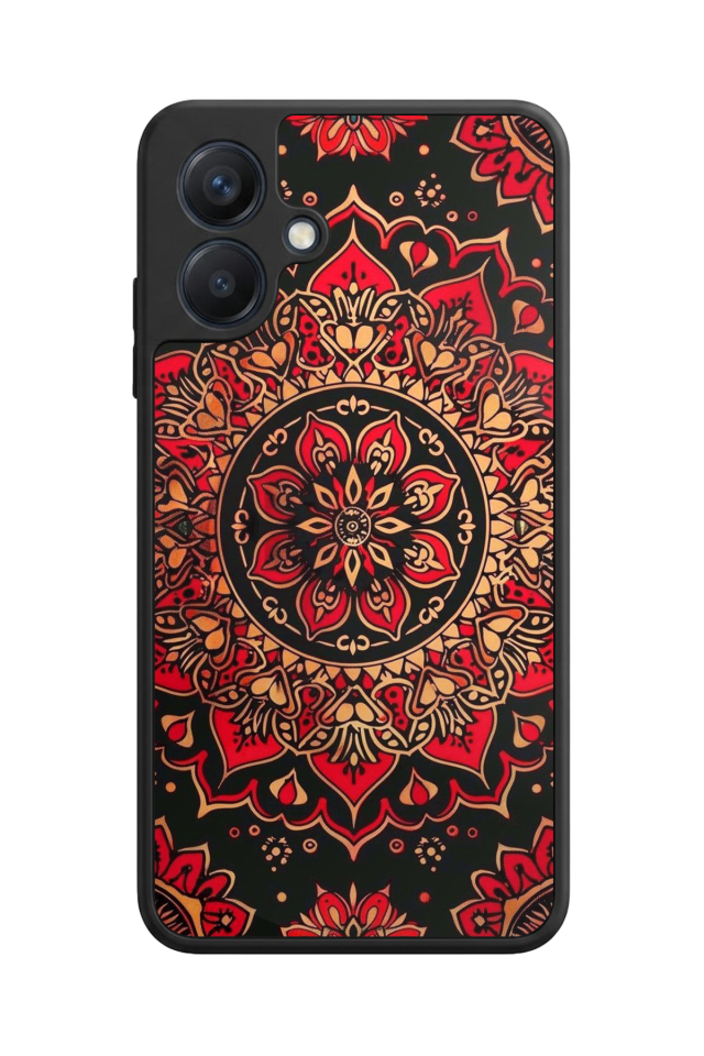 Samsung Galaxy A07 Uyumlu Mandala Tasarımlı Glossy Premium Kılıf