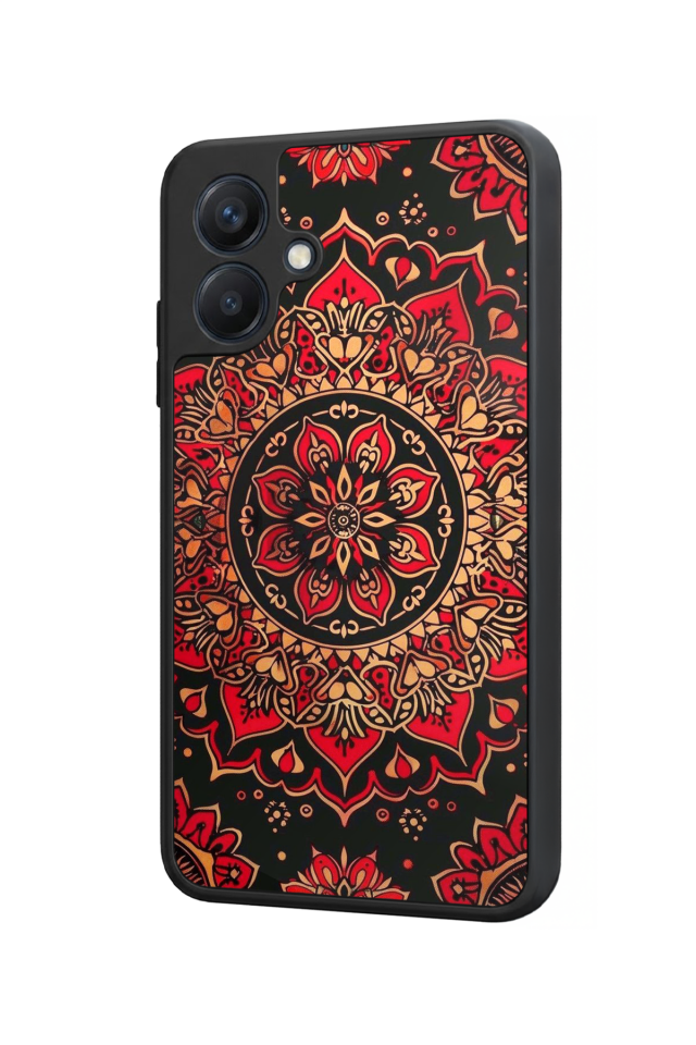 Samsung Galaxy A07 Uyumlu Mandala Tasarımlı Glossy Premium Kılıf