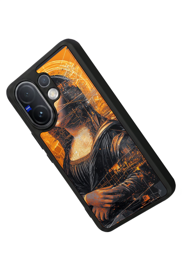 Vivo V60 Uyumlu Monalisa Tasarımlı Glossy Premium Kılıf