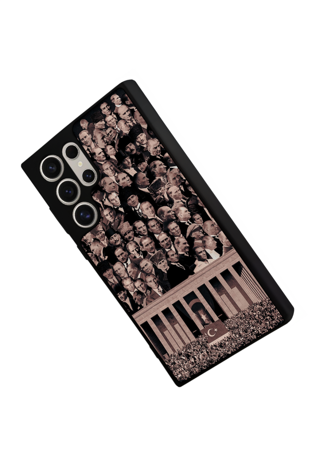 Samsung Galaxy S22 Ultra Uyumlu Mustafa Kemal Ataturk Tasarımlı Glossy Premium Kılıf