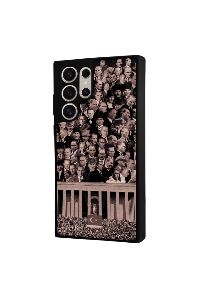 Samsung Galaxy S22 Ultra Uyumlu Mustafa Kemal Ataturk Tasarımlı Glossy Premium Kılıf