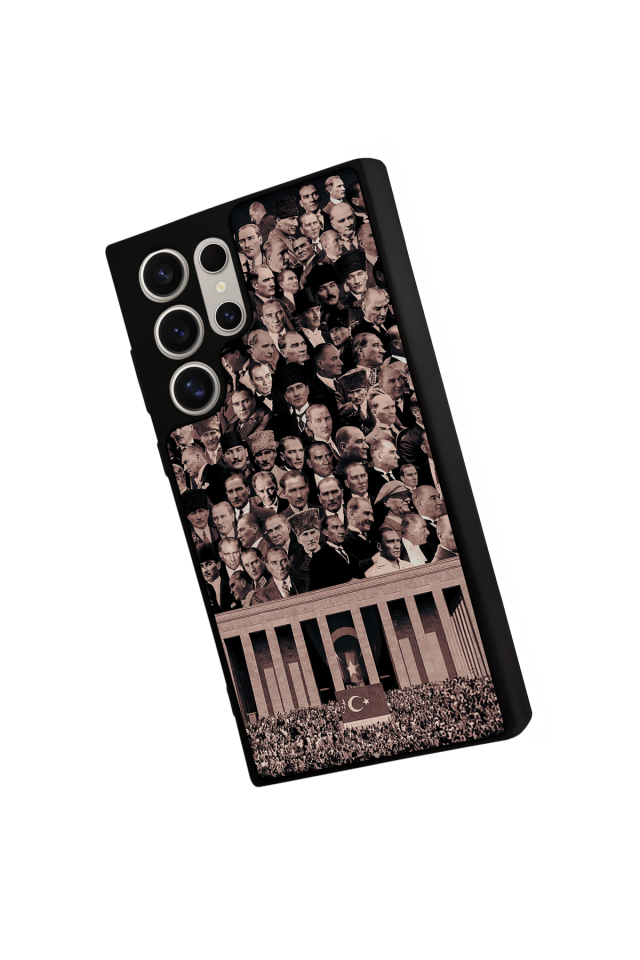 Samsung Galaxy S22 Ultra Uyumlu Mustafa Kemal Ataturk Tasarımlı Glossy Premium Kılıf