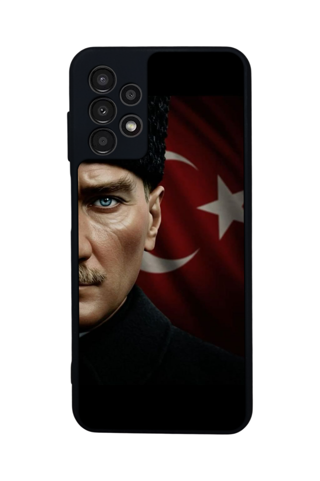 Samsung Galaxy A23 Uyumlu Mustafa Kemal Ataturk Tasarımlı Glossy Premium Kılıf