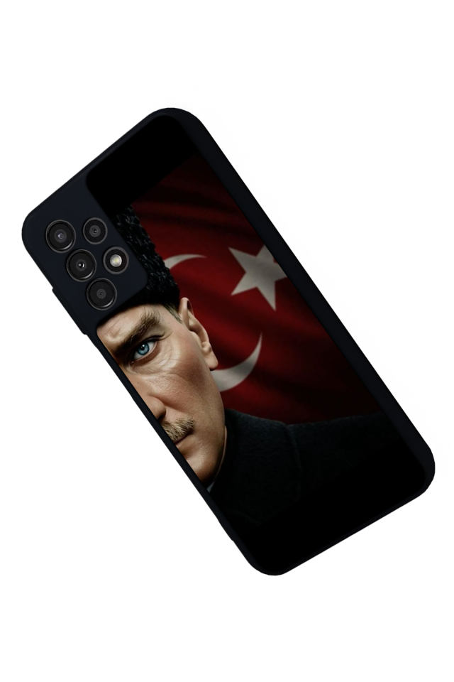 Samsung Galaxy A23 Uyumlu Mustafa Kemal Ataturk Tasarımlı Glossy Premium Kılıf