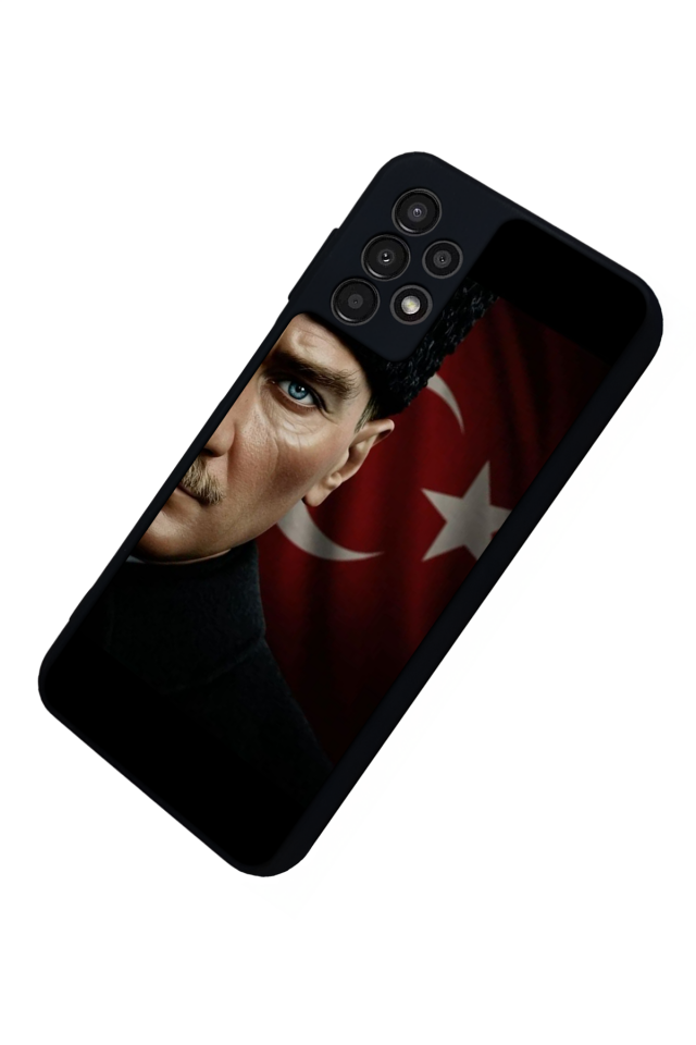 Samsung Galaxy A23 Uyumlu Mustafa Kemal Ataturk Tasarımlı Glossy Premium Kılıf