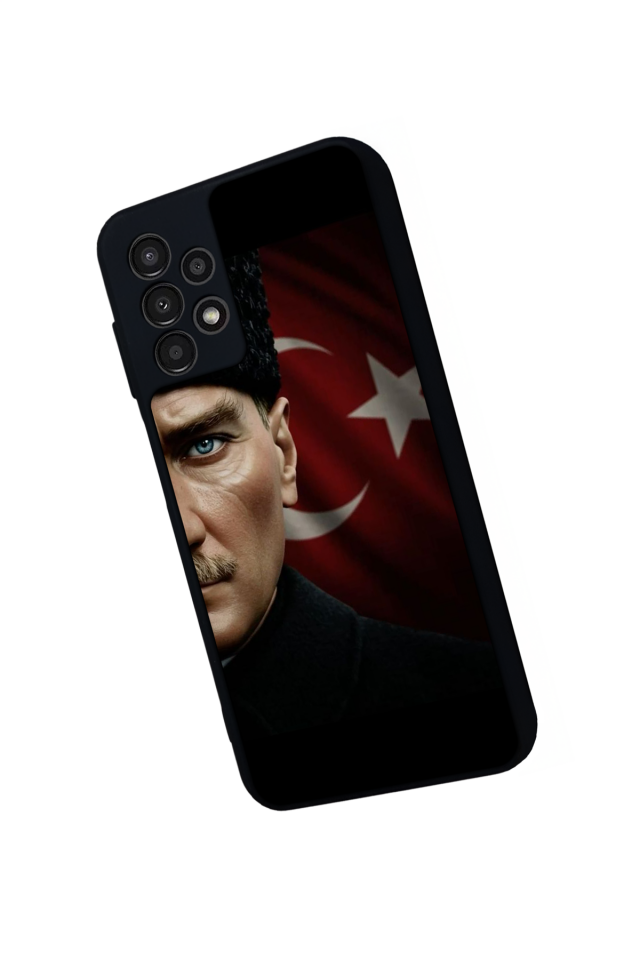 Samsung Galaxy A23 Uyumlu Mustafa Kemal Ataturk Tasarımlı Glossy Premium Kılıf