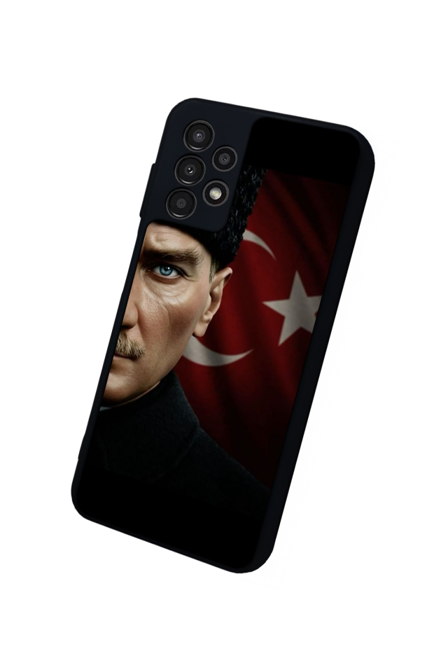 Samsung Galaxy A23 Uyumlu Mustafa Kemal Ataturk Tasarımlı Glossy Premium Kılıf