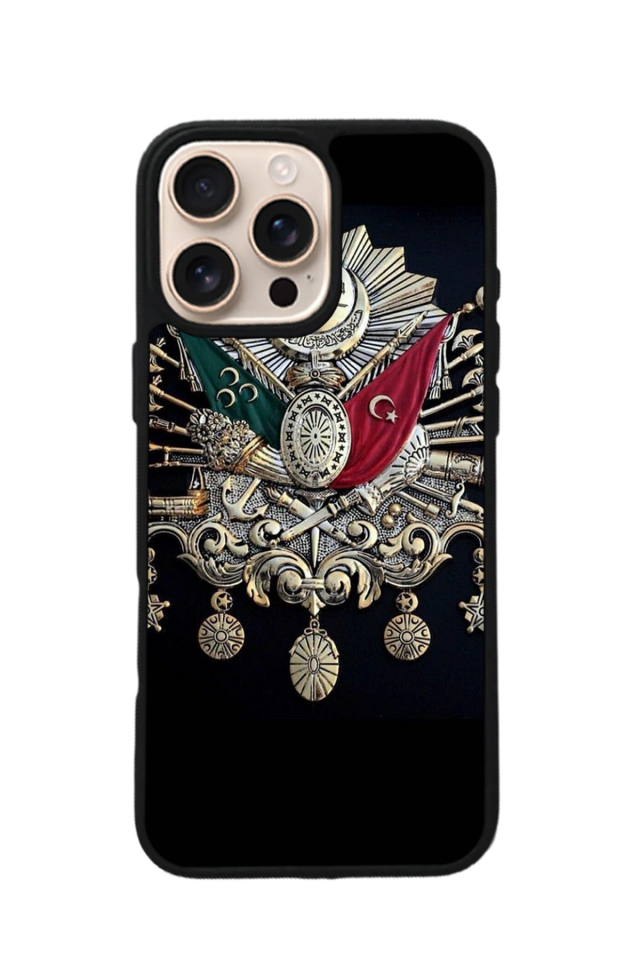 iPhone 16 Pro Max Uyumlu OsmanliTugrasi Tasarımlı Glossy Premium Kılıf