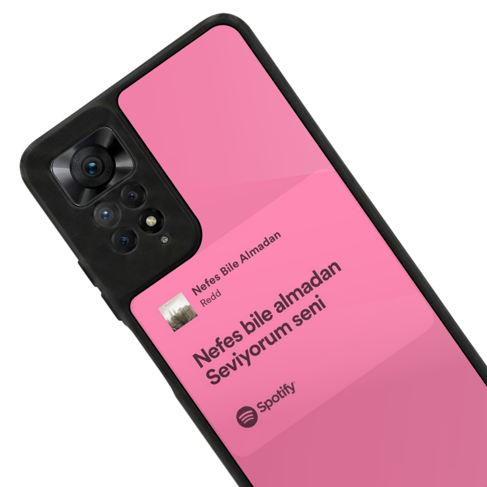 Xiaomi Redmi Note 12 Pro Uyumlu Sarki Sozleri Tasarımlı Glossy Premium Kılıf