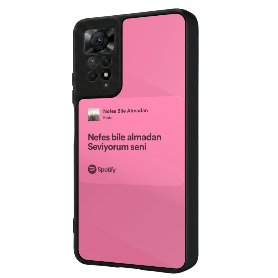Xiaomi Redmi Note 12 Pro Uyumlu Sarki Sozleri Tasarımlı Glossy Premium Kılıf