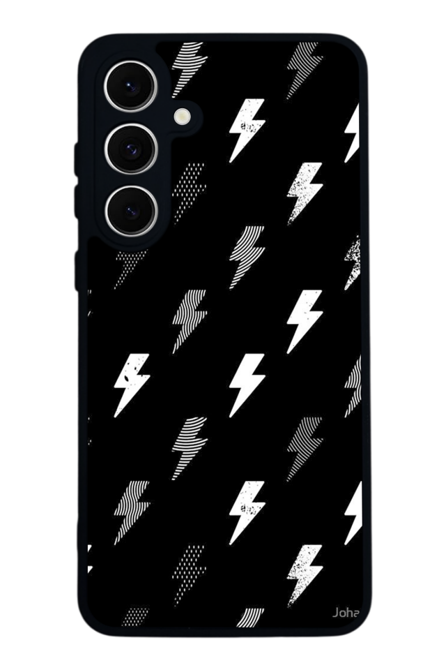 Samsung Galaxy A16 Uyumlu Simsek Tasarımlı Glossy Premium Kılıf