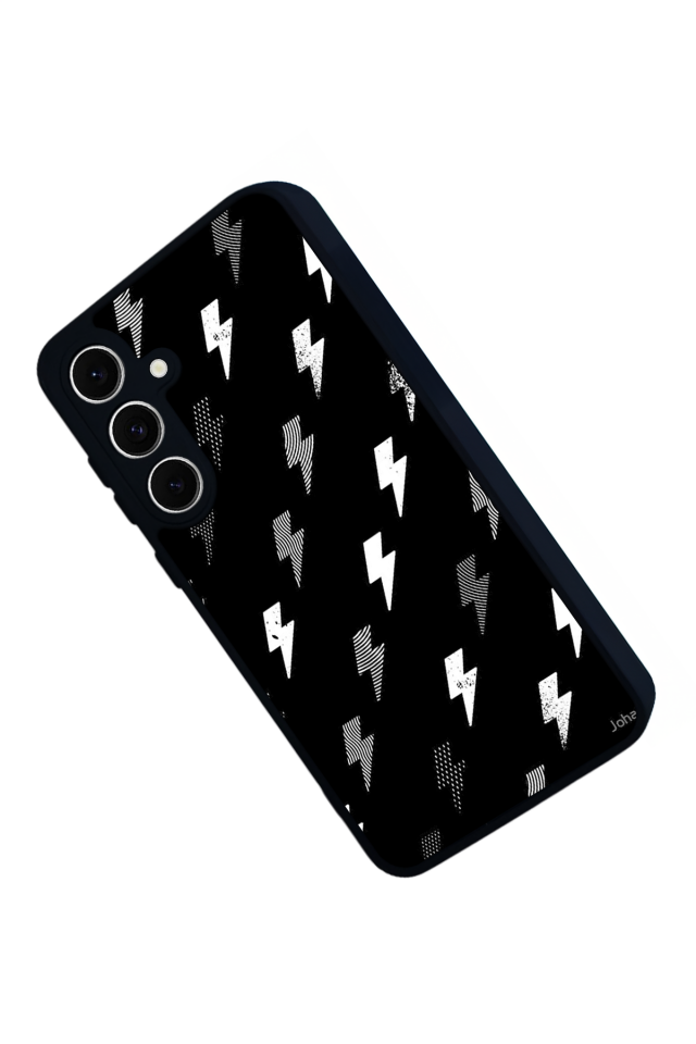 Samsung Galaxy A16 Uyumlu Simsek Tasarımlı Glossy Premium Kılıf