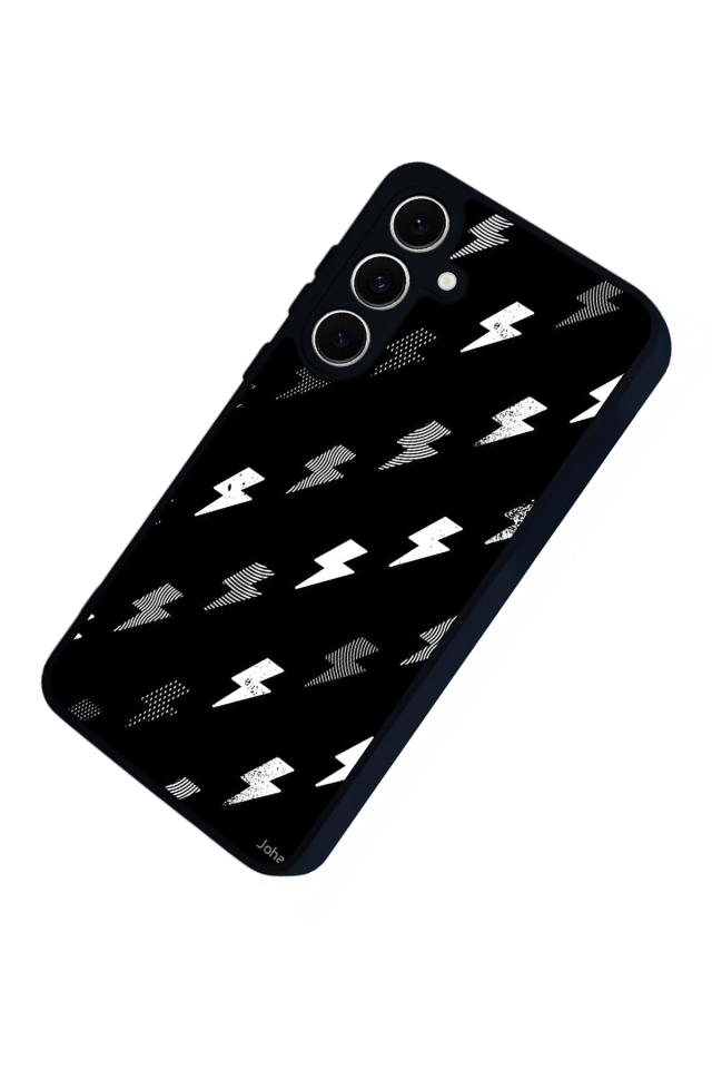 Samsung Galaxy A16 Uyumlu Simsek Tasarımlı Glossy Premium Kılıf