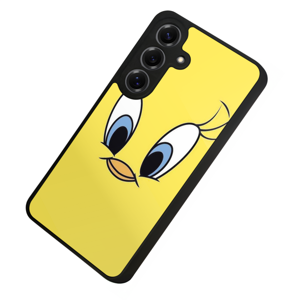 Samsung Galaxy S25 Uyumlu Tweety Tasarımlı Glossy Premium Kılıf
