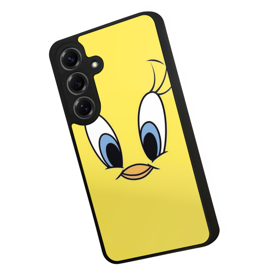 Samsung Galaxy S25 Uyumlu Tweety Tasarımlı Glossy Premium Kılıf