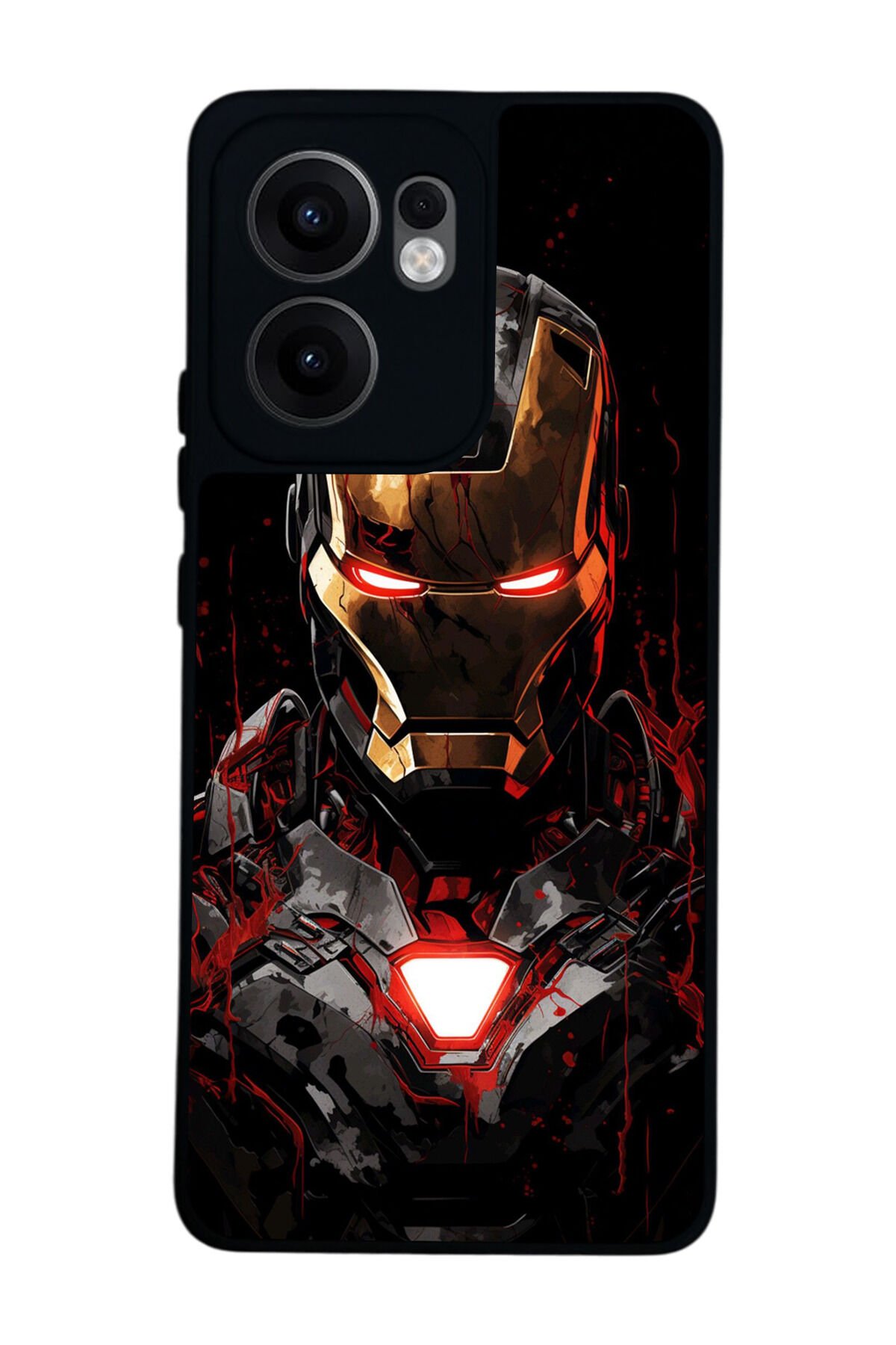 Oppo Reno 13F Uyumlu Iron Man ( Demir Adam ) Tasarımlı Glossy Premium Kılıf