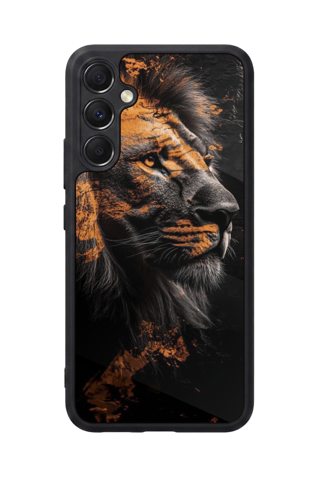 Samsung Galaxy A34 Uyumlu Aslan Tasarımlı Glossy Premium Kılıf