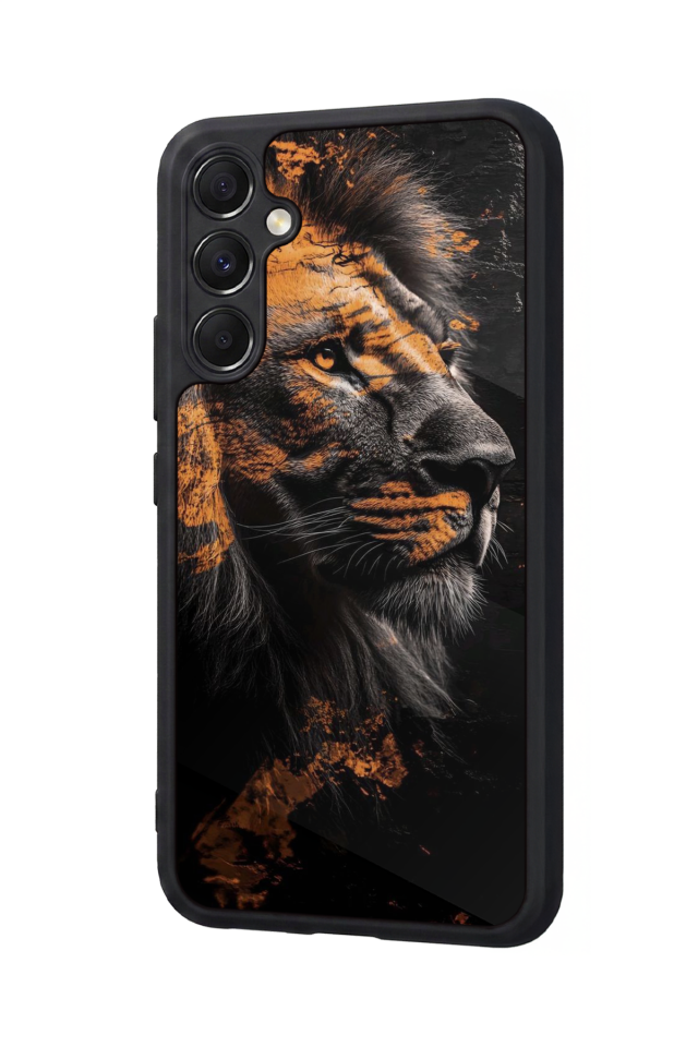 Samsung Galaxy A34 Uyumlu Aslan Tasarımlı Glossy Premium Kılıf