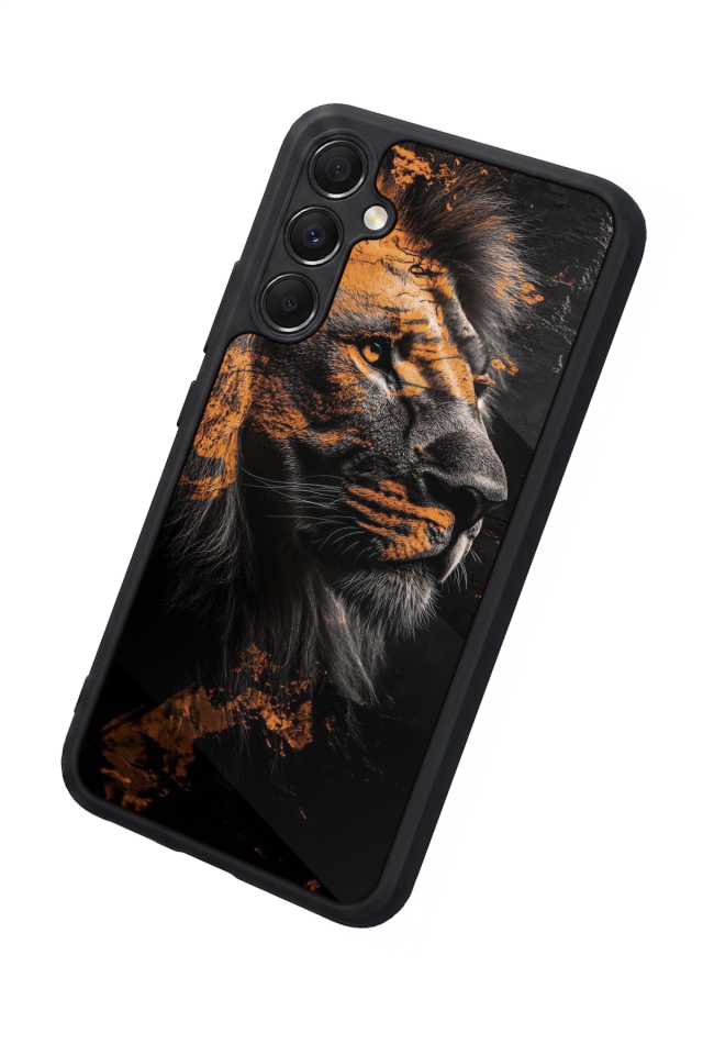 Samsung Galaxy A34 Uyumlu Aslan Tasarımlı Glossy Premium Kılıf
