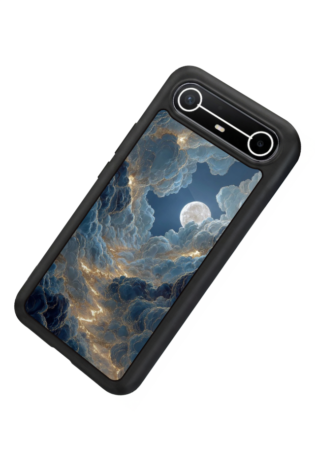 Tecno Spark Slim 5G Uyumlu Ay Tasarımlı Glossy Premium Kılıf