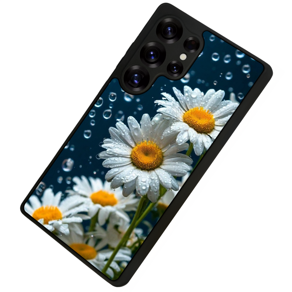 Samsung Galaxy S25 Ultra Uyumlu Cicek Tasarımlı Glossy Premium Kılıf