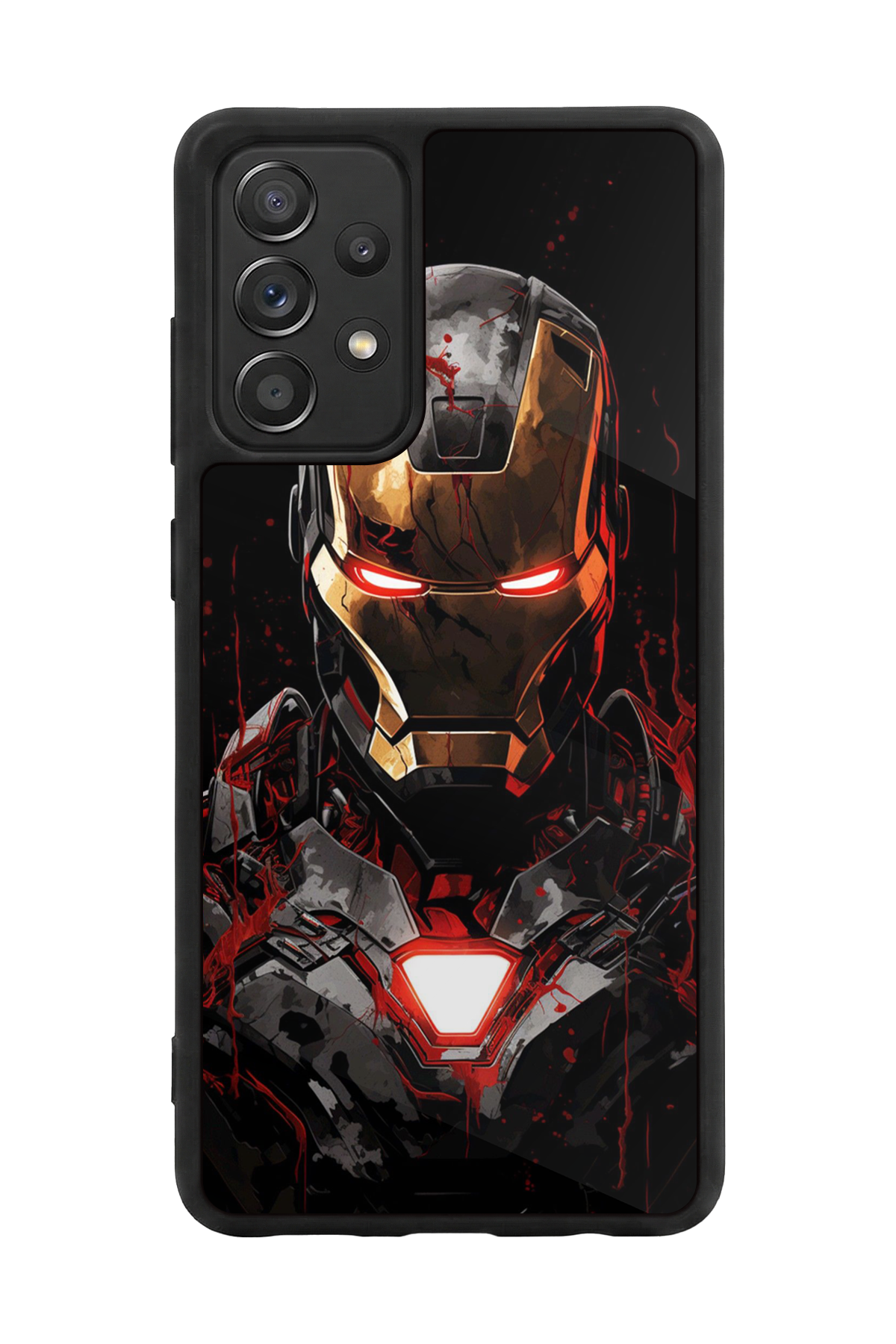 Samsung Galaxy A72 Uyumlu  Iron Man ( Demir Adam ) Tasarımlı Glossy Premium Kılıf