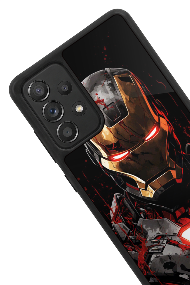 Samsung Galaxy A72 Uyumlu  Iron Man ( Demir Adam ) Tasarımlı Glossy Premium Kılıf