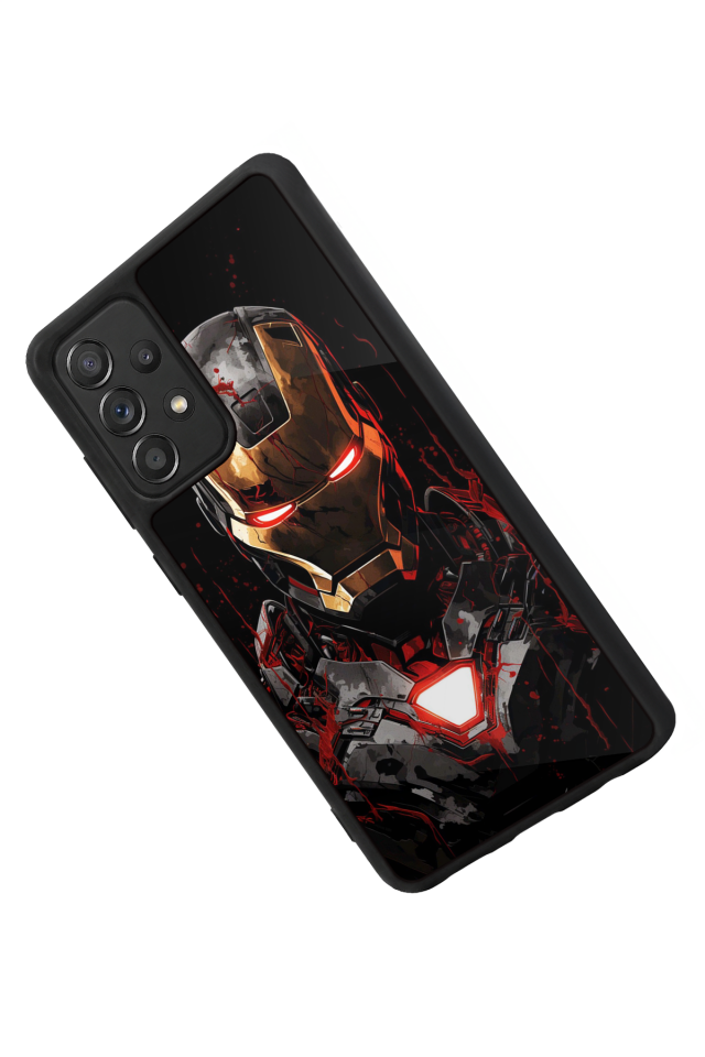 Samsung Galaxy A72 Uyumlu  Iron Man ( Demir Adam ) Tasarımlı Glossy Premium Kılıf
