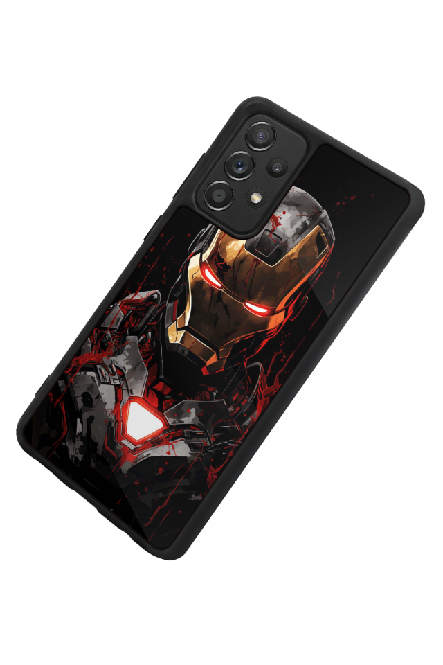 Samsung Galaxy A72 Uyumlu  Iron Man ( Demir Adam ) Tasarımlı Glossy Premium Kılıf