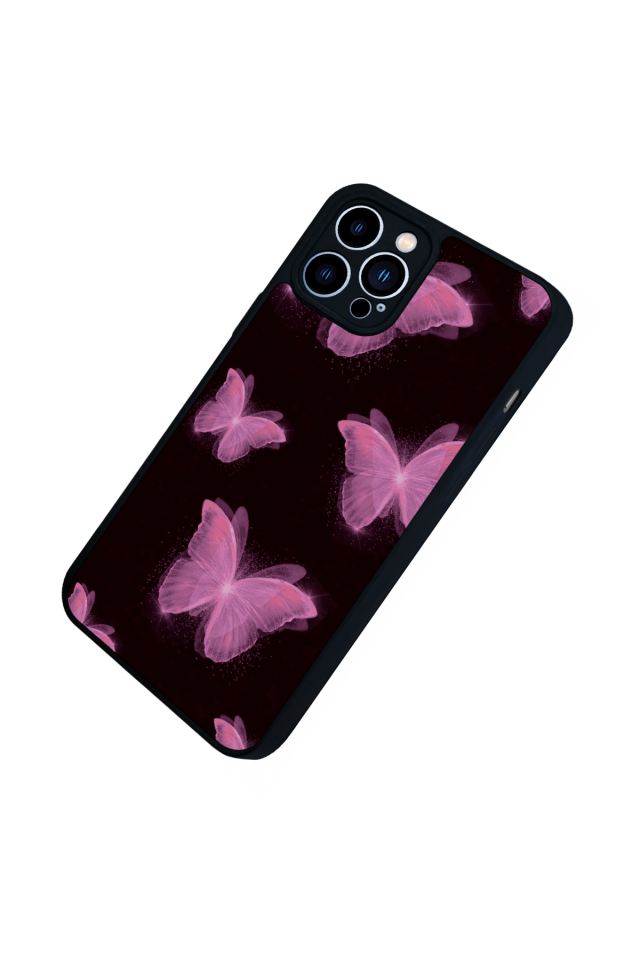iPhone 13 Pro Max Uyumlu Kelebek Tasarımlı Glossy Premium Kılıf