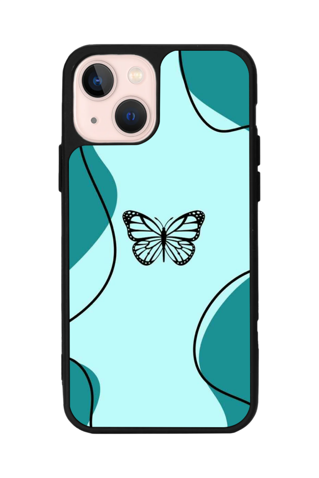 iPhone 15 Uyumlu Kelebek Tasarımlı Glossy Premium Kılıf