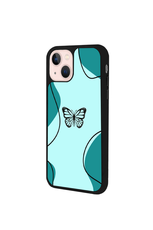 iPhone 15 Uyumlu Kelebek Tasarımlı Glossy Premium Kılıf
