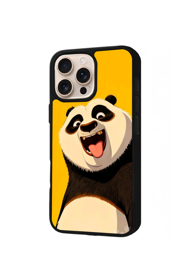 iPhone 16 Pro Max Uyumlu Kung Fu Panda Tasarımlı Glossy Premium Kılıf