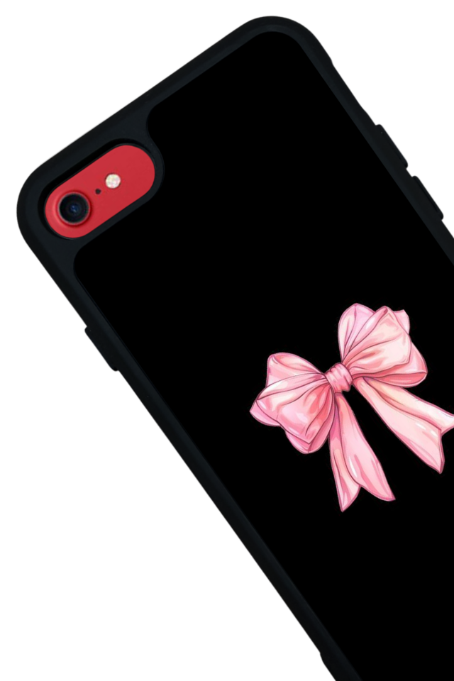 iPhone 8 Uyumlu Kurdele Tasarımlı Glossy Premium Kılıf