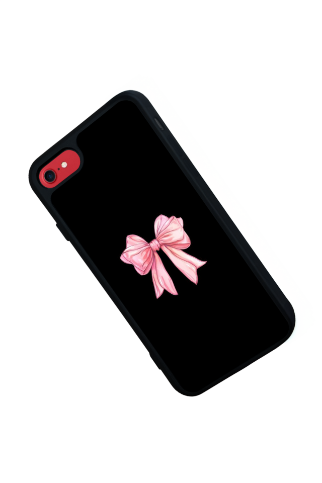 iPhone 8 Uyumlu Kurdele Tasarımlı Glossy Premium Kılıf