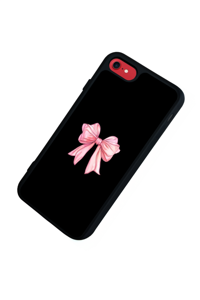 iPhone 8 Uyumlu Kurdele Tasarımlı Glossy Premium Kılıf