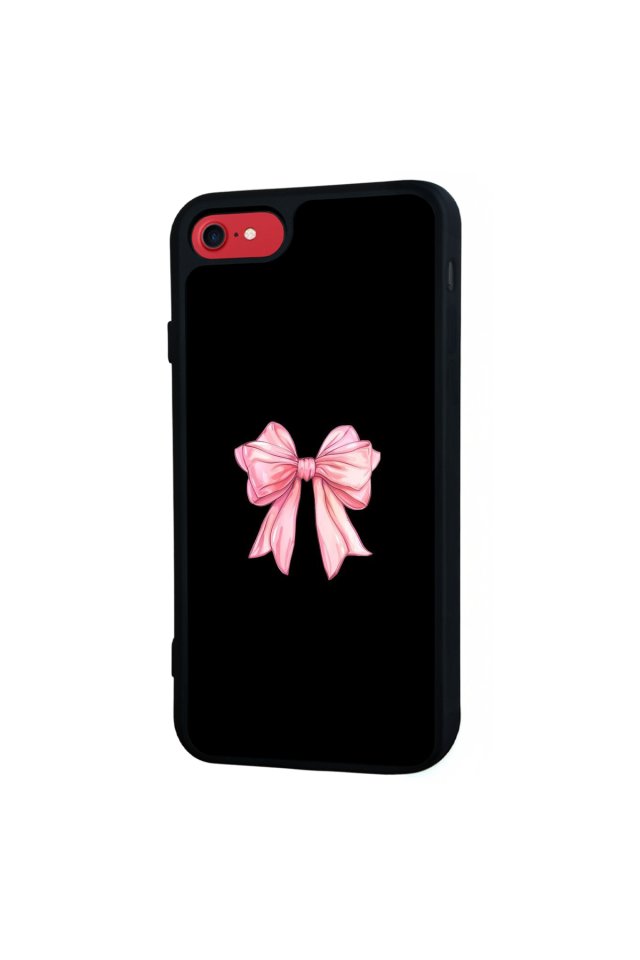 iPhone 8 Uyumlu Kurdele Tasarımlı Glossy Premium Kılıf