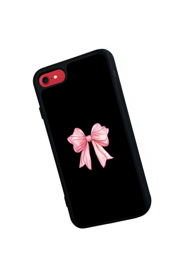 iPhone 8 Uyumlu Kurdele Tasarımlı Glossy Premium Kılıf