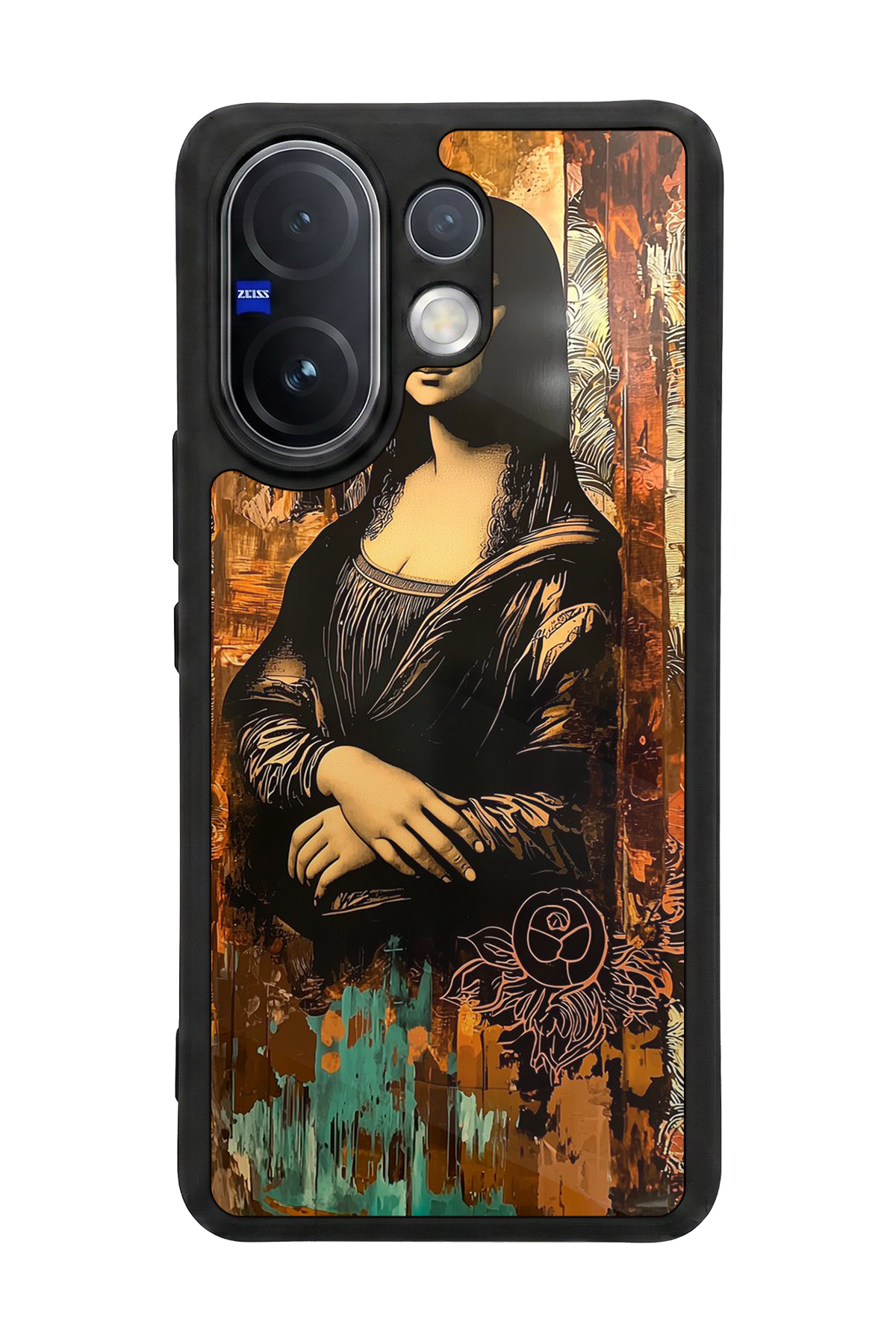 Vivo V60 Uyumlu Monalisa Tasarımlı Glossy Premium Kılıf