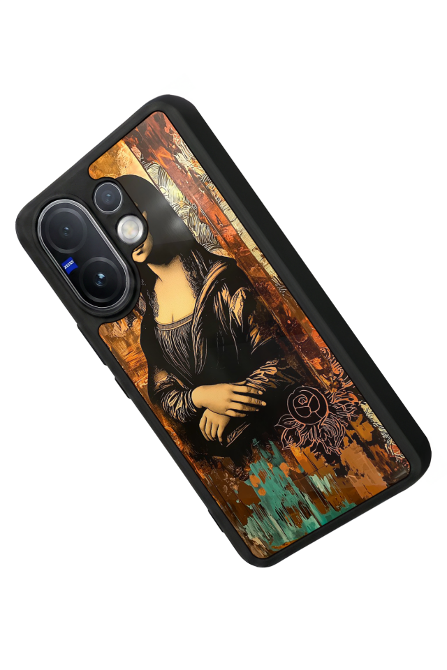 Vivo V60 Uyumlu Monalisa Tasarımlı Glossy Premium Kılıf