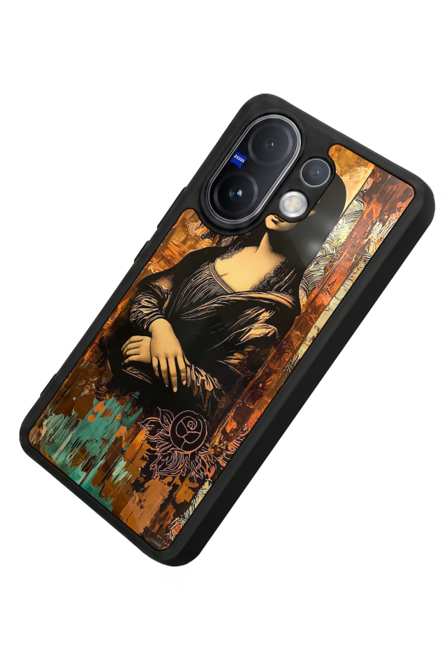 Vivo V60 Uyumlu Monalisa Tasarımlı Glossy Premium Kılıf