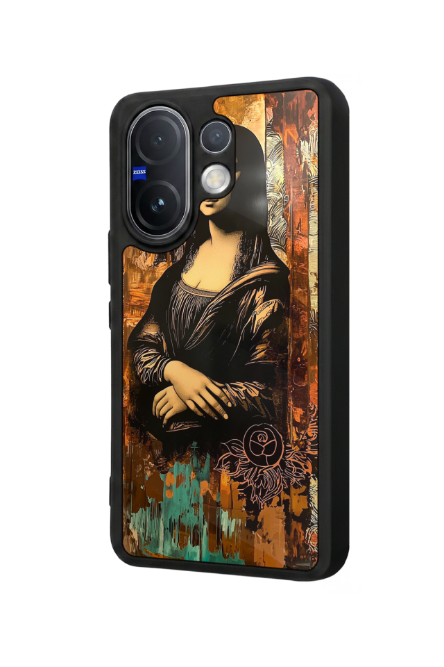 Vivo V60 Uyumlu Monalisa Tasarımlı Glossy Premium Kılıf