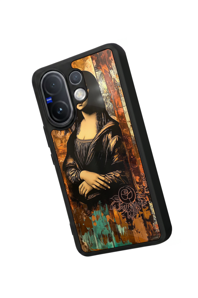 Vivo V60 Uyumlu Monalisa Tasarımlı Glossy Premium Kılıf