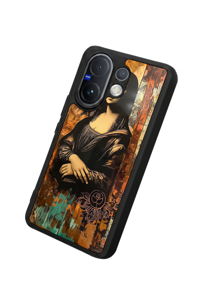 Vivo V60 Uyumlu Monalisa Tasarımlı Glossy Premium Kılıf