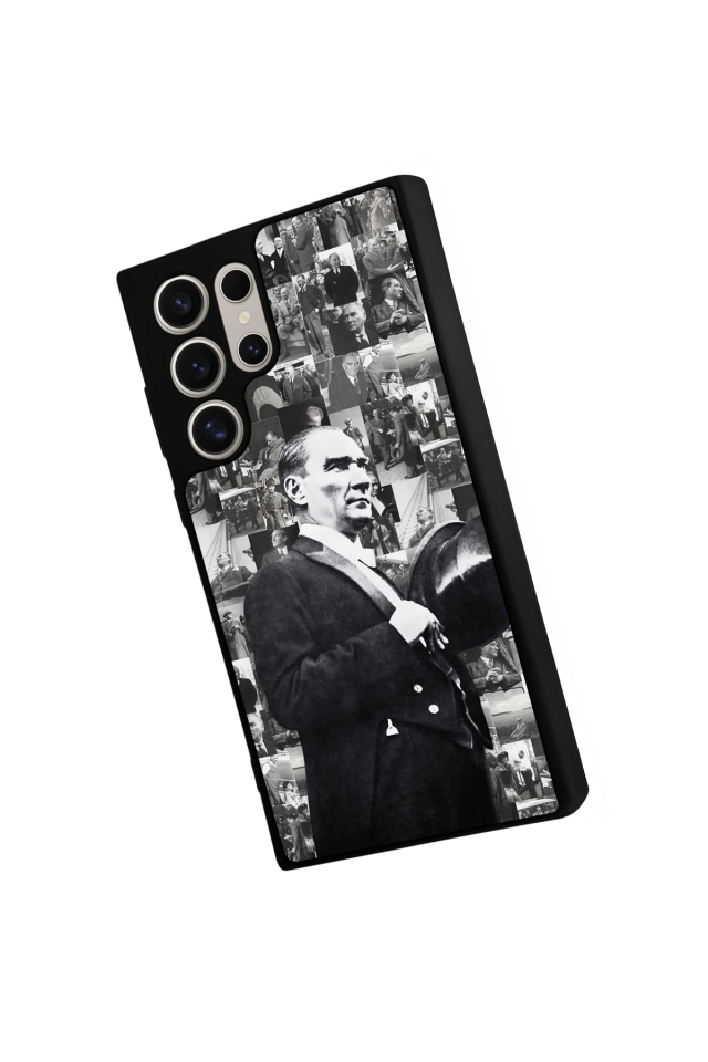 Samsung Galaxy S22 Ultra Uyumlu Mustafa Kemal Ataturk Tasarımlı Glossy Premium Kılıf