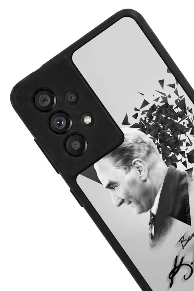 Samsung Galaxy A73 Uyumlu Mustafa Kemal Ataturk Tasarımlı Glossy Premium Kılıf