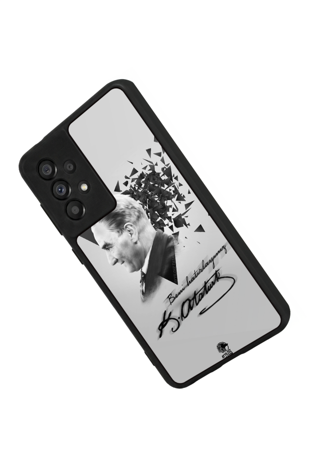 Samsung Galaxy A73 Uyumlu Mustafa Kemal Ataturk Tasarımlı Glossy Premium Kılıf