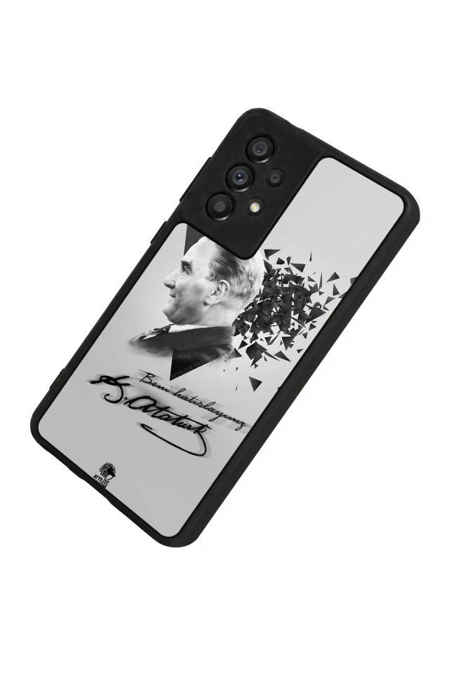 Samsung Galaxy A73 Uyumlu Mustafa Kemal Ataturk Tasarımlı Glossy Premium Kılıf