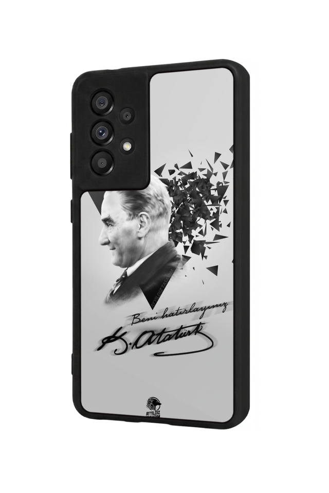 Samsung Galaxy A73 Uyumlu Mustafa Kemal Ataturk Tasarımlı Glossy Premium Kılıf