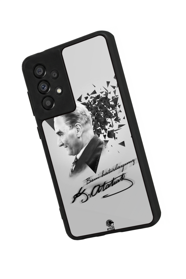 Samsung Galaxy A73 Uyumlu Mustafa Kemal Ataturk Tasarımlı Glossy Premium Kılıf